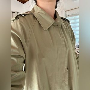 Pistachio Green Trench coat